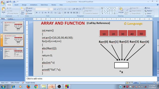 Learn Programming Technique C to Master Skills - Second Program(Array with Function , Call by Reference)