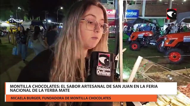 Montilla Chocolates el sabor artesanal de San Juan en la Feria Nacional de la Yerba Mate