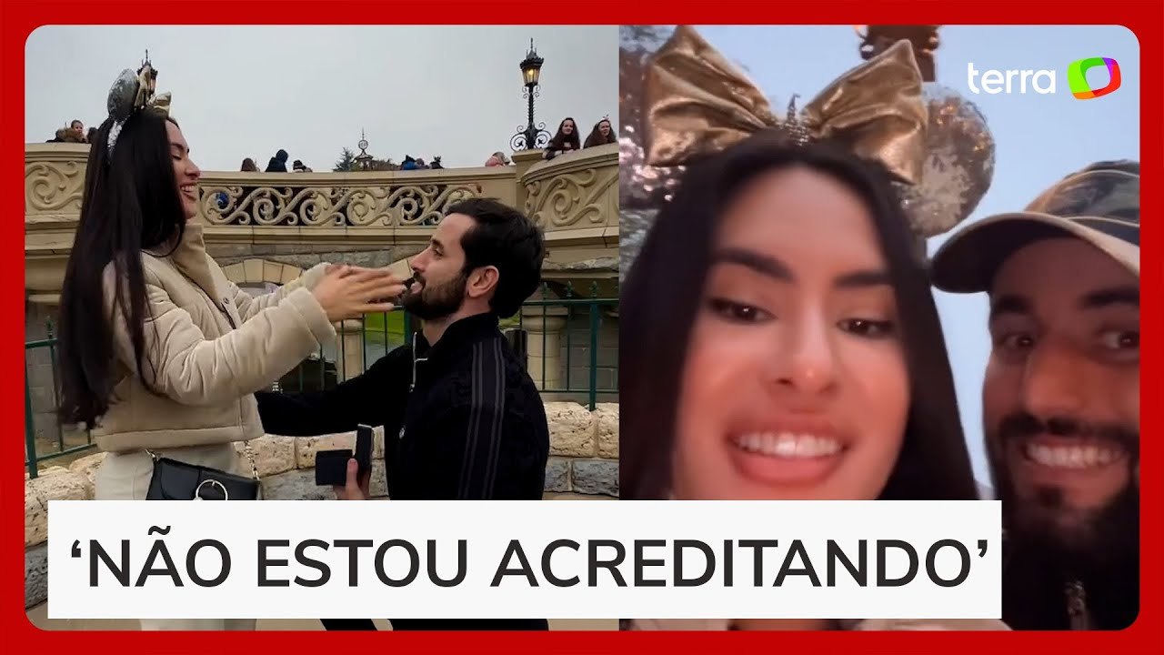 Matteus Amaral pede Isabelle Nogueira em casamento na França: ‘Mil vezes sim’