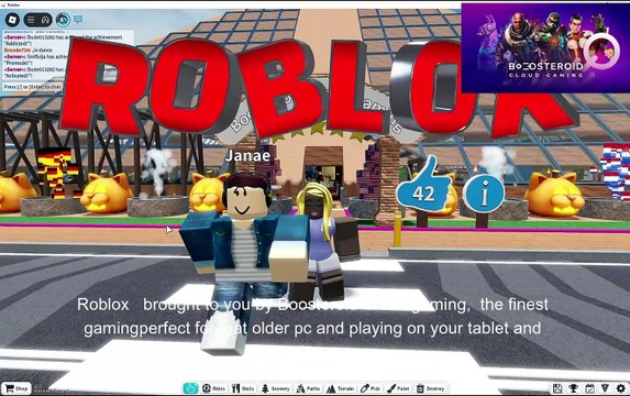 Roblox theme park tycoon 2 train ride #Boosteroid #roblox