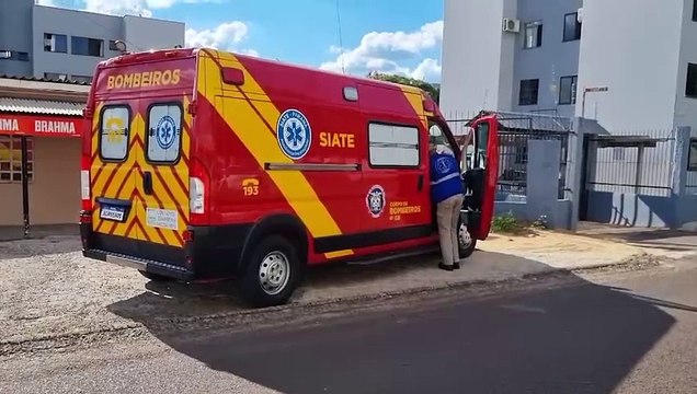 Ciclista fica ferido ao sofrer queda no Bairro Coqueiral, em Cascavel