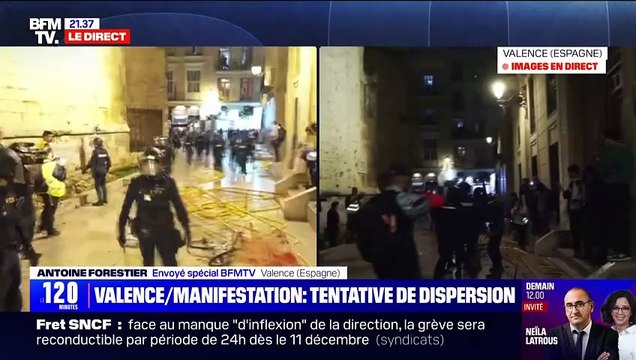 Espagne: à Valence, des tensions à la manifestation contre la mauvaise gestion des crues par les autorités