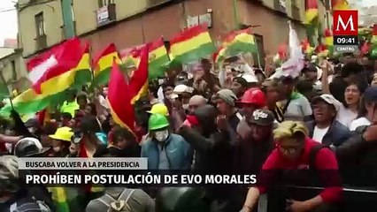 Le prohíben a Evo Morales postularse a la presidencia de Bolivia