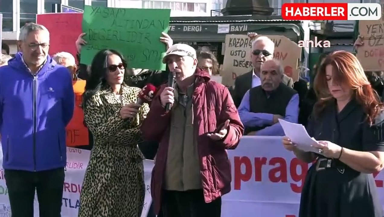 Kaz Dağları'ndaki Altın Madeni Projesine Karşı Eylem