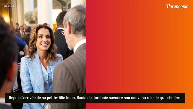 Rania de Jordanie reine du télétravail et grand-mère comblée à 54 ans : elle partage une photo avec sa petite-fille Iman