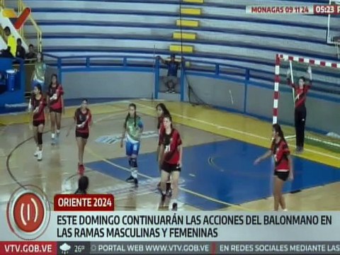 Monagas | Balonmano masculino y femenino dieron su apertura en los Juegos Nacionales Oriente 2024