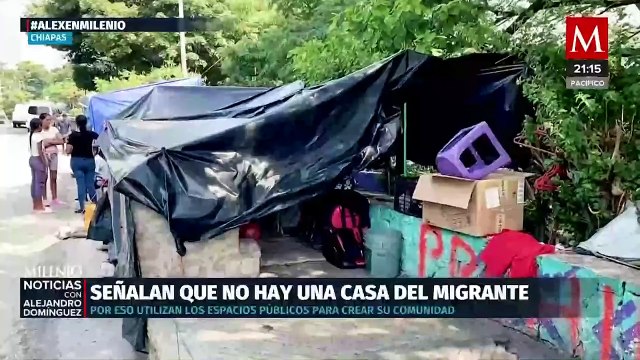 En Chiapas, denuncian instalación de campamentos migrantes. Alejandro Domínguez, 08 de noviembre 2024