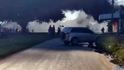 Local de comida rápida se incendió en Barrio Guapurú I