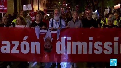 Manifestaciones en España para protestar contra la gestión ante la emergencia por la DANA