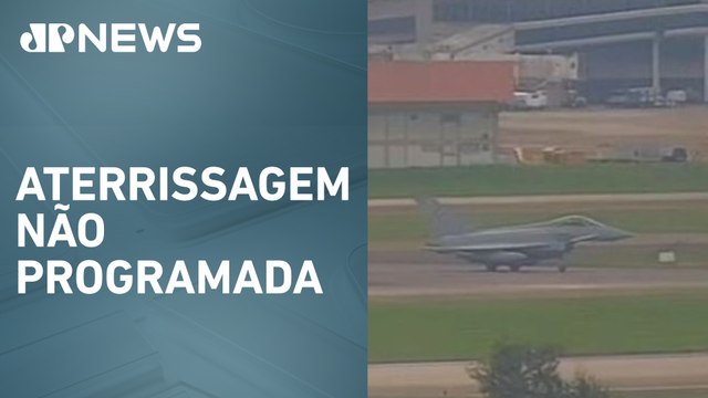 Três caças ingleses fazem pouso de emergência no Aeroporto do Galeão, RJ