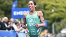 La mexicana, Rosa María Tapia, se hace del oro en el Mundial de Triatlón en Brasil