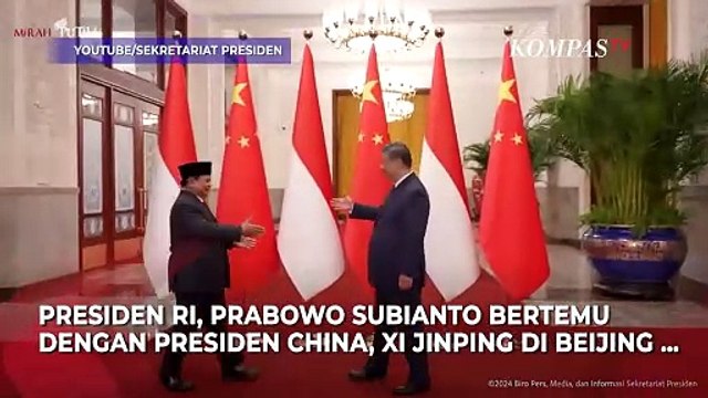 Momen Presiden Prabowo Kenalkan Airlangga, Mayor Teddy, hingga Prof Stella saat Bertemu Xi Jinping