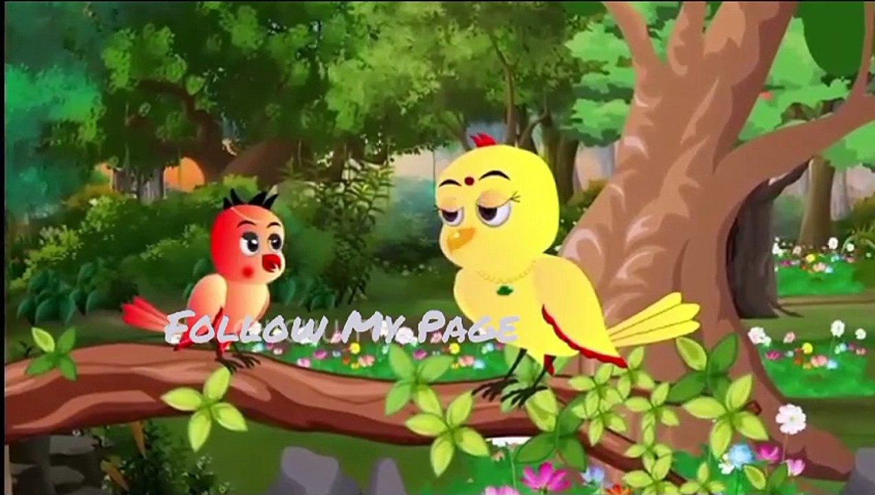 चिड़िया कार्टून  Barish Chidiya Kauwa 2024  Chidiya wala Cartoon  Hindi Cartoon Kahani