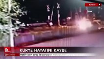 Burdur'da hafif ticari araç ile çarpışan motosikletli kurye hayatını kaybetti