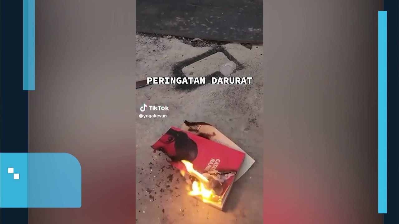 Viral Video Pembakaran Buku Catatan Najwa, Netizen Kritisi Seperti Anak Kecil