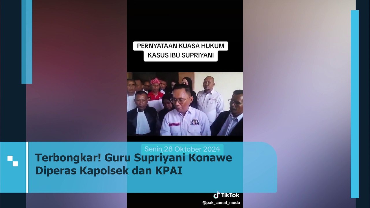 Terungkap! Guru Supriyani Konawe Diperas Kapolsek dan KPAI