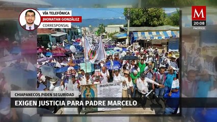 Exigen justicia por el asesinato del padre Marcelo Pérez en Chiapas