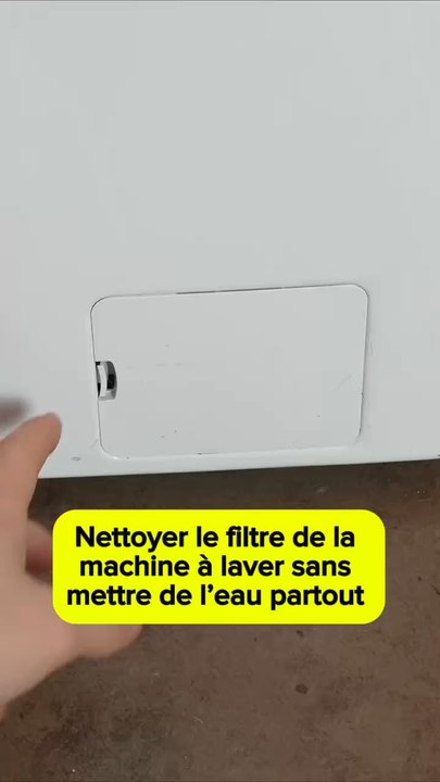 Nettoyer le filtre de la machine à laver sans mettre de l’eau partout 🧽