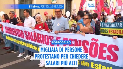 Portogallo: migliaia protestano per chiedere salari e pensioni più alti