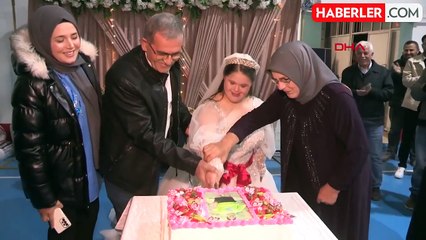 Down Sendromlu Esma'nın Gelinlik Hayali Gerçekleşti