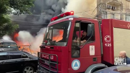İsrail Beyrut'u vurdu, tanker patladı | Video Haber