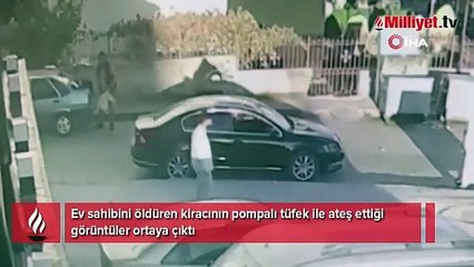 Kiracının ev sahibini öldürdüğü görüntüler ortaya çıktı