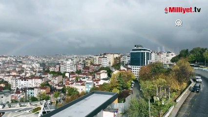 İstanbul'da gökkuşağı sürprizi