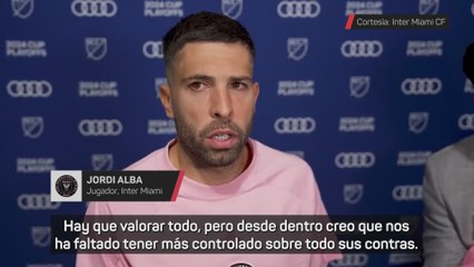 Jordi Alba, tras el batacazo de Inter Miami: "Un día jodido"