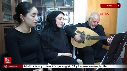 Van'da Atatürk için Kürtçe ezgi seslendirdiler