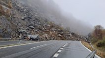 El desprendimiento de tierra en la Autopista AP-66