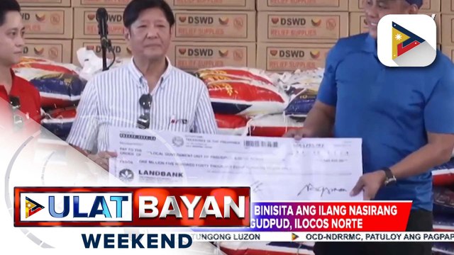 PBBM, tiniyak na tutulong ang pamahalaan para itayo o ayusin ang mga paaralan at iba pang imprastraktura na sinira ng bagyo sa Ilocos Norte