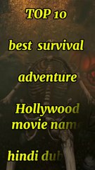 top 10 best survival 😱💀Hollywood movie in Hindi dubbed  -- #short #virals