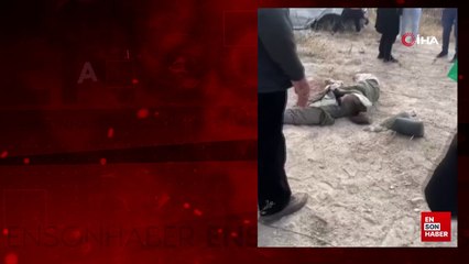 Ankara'da otomobil beton bariyere girdi