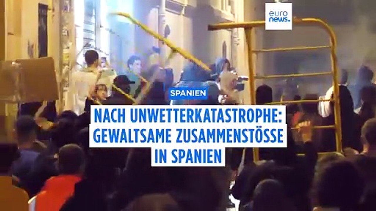 Valencia: Massenprotest gegen Flut-Missmanagement