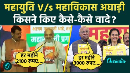 Maharashtra Assembly Elections 2024: किसके Manifesto में क्या वादें | Sankalp Patra | वनइंडिया हिंदी