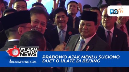 MOMEN PRABOWO AJAK DUET MENLU SUGIONO NYANYI O ULATE DI BEIJING