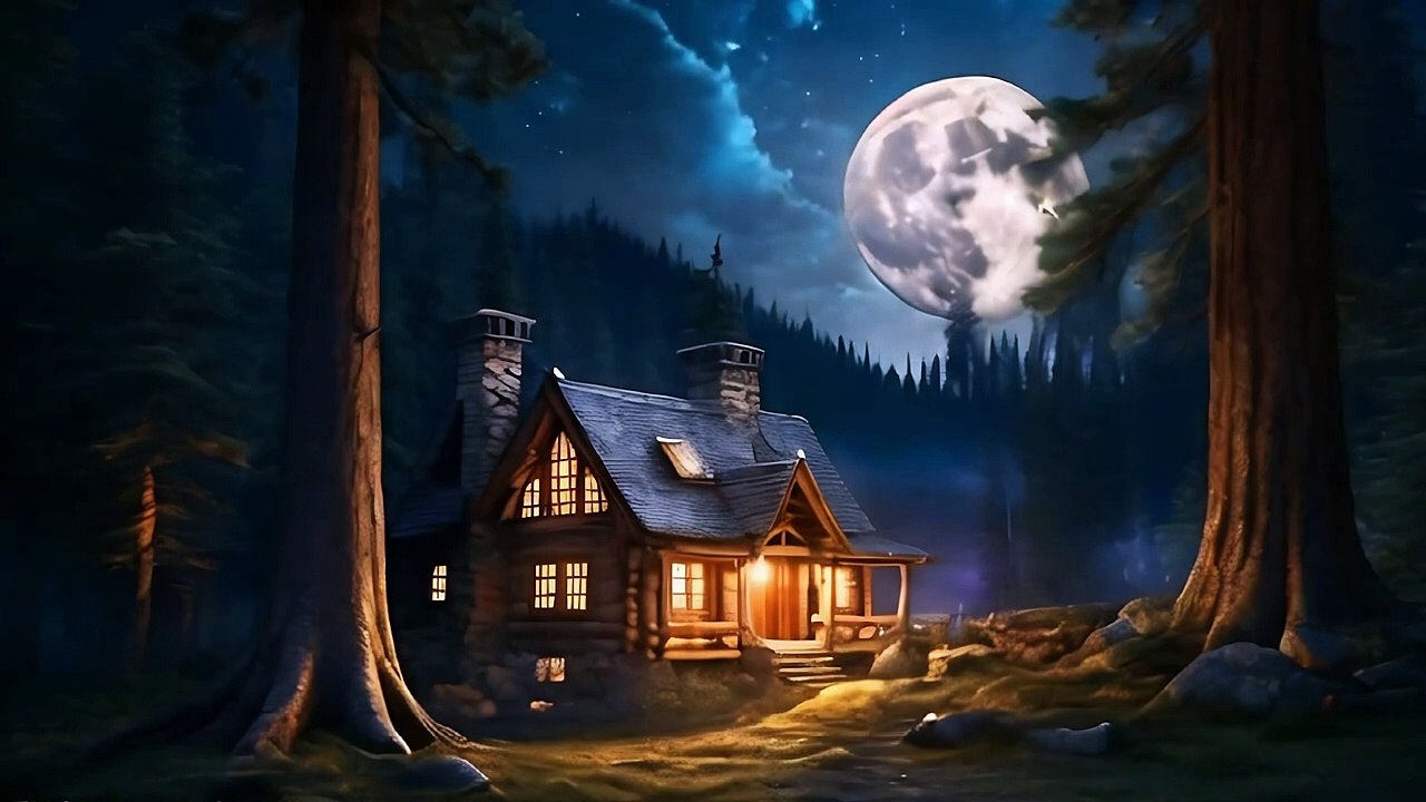 Beautiful relaxing music🎶   Night Nature 😴🌳🌙 healing Sounds for health and calm the nervous syst