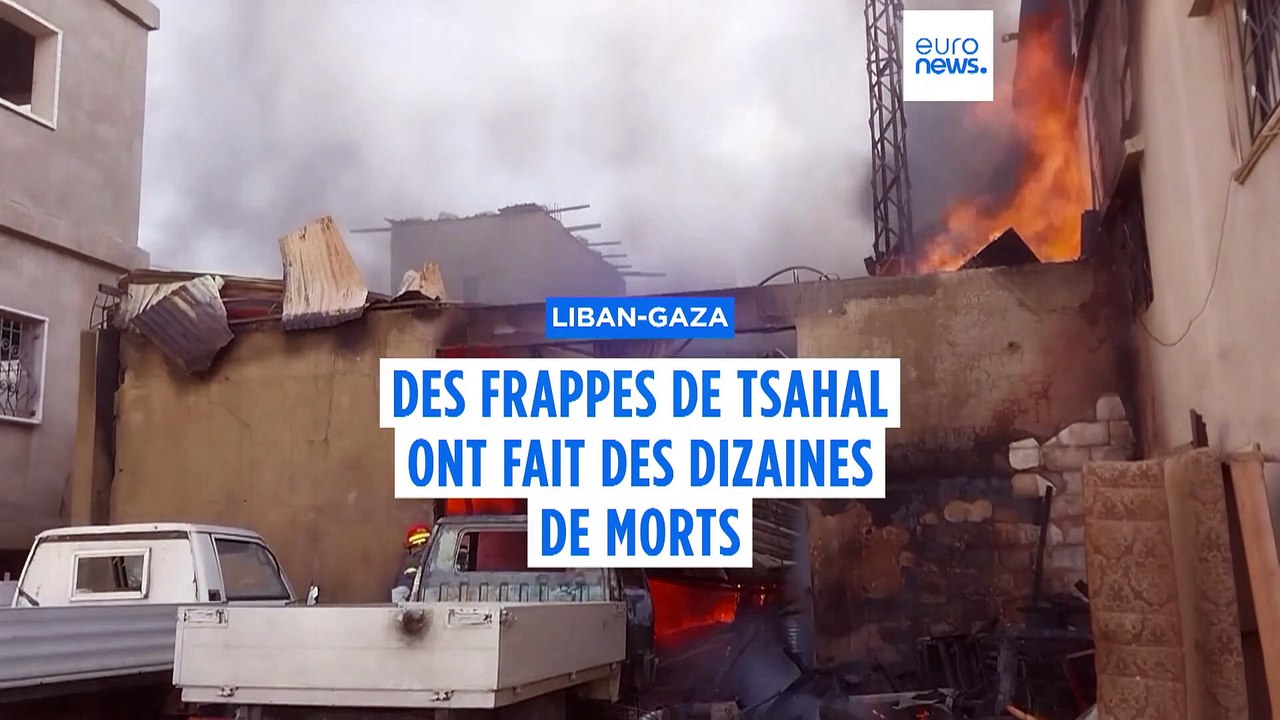Des frappes de Tsahal ont fait des dizaines de morts au Liban et à Gaza, nouveaux tirs sur Israël