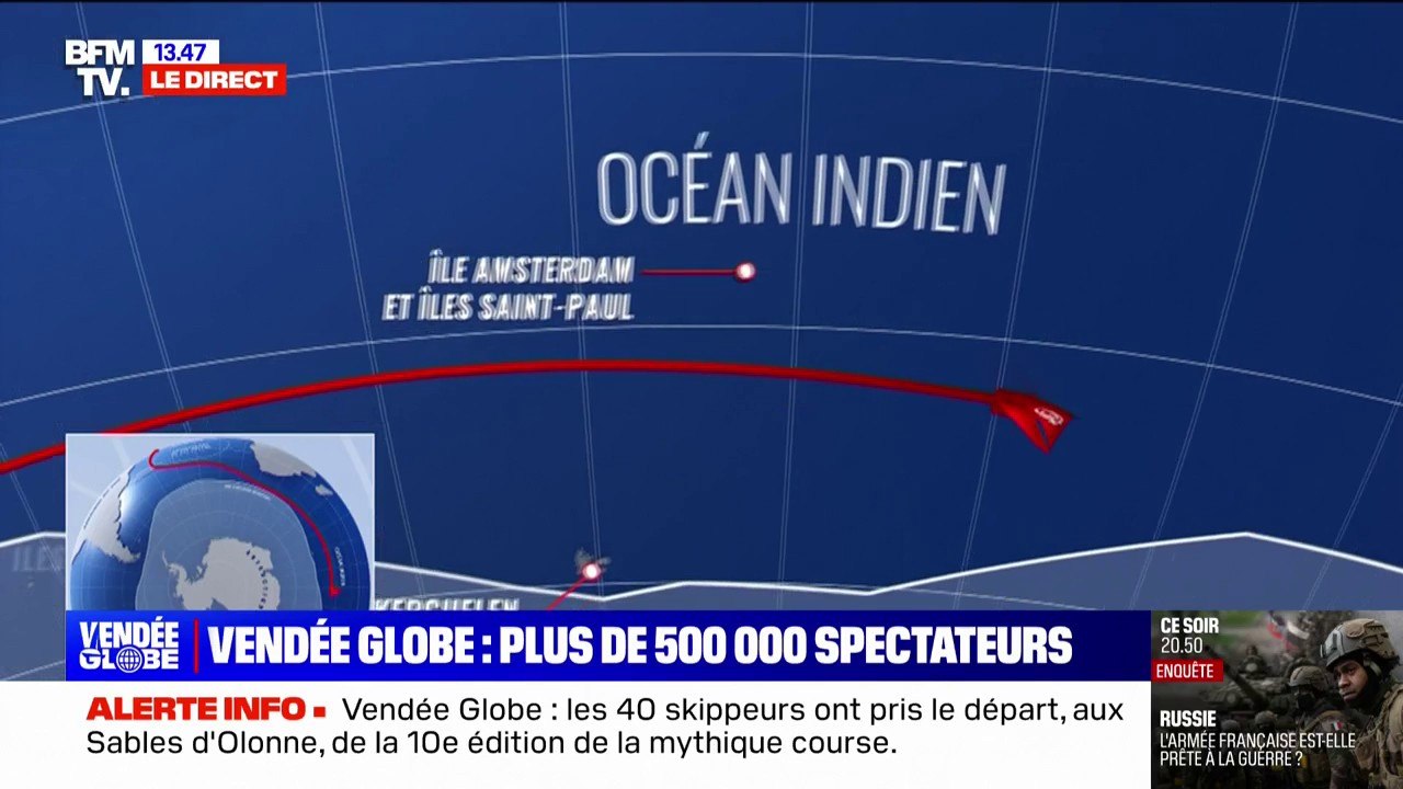 Vendée Globe: le parcours des skippeurs