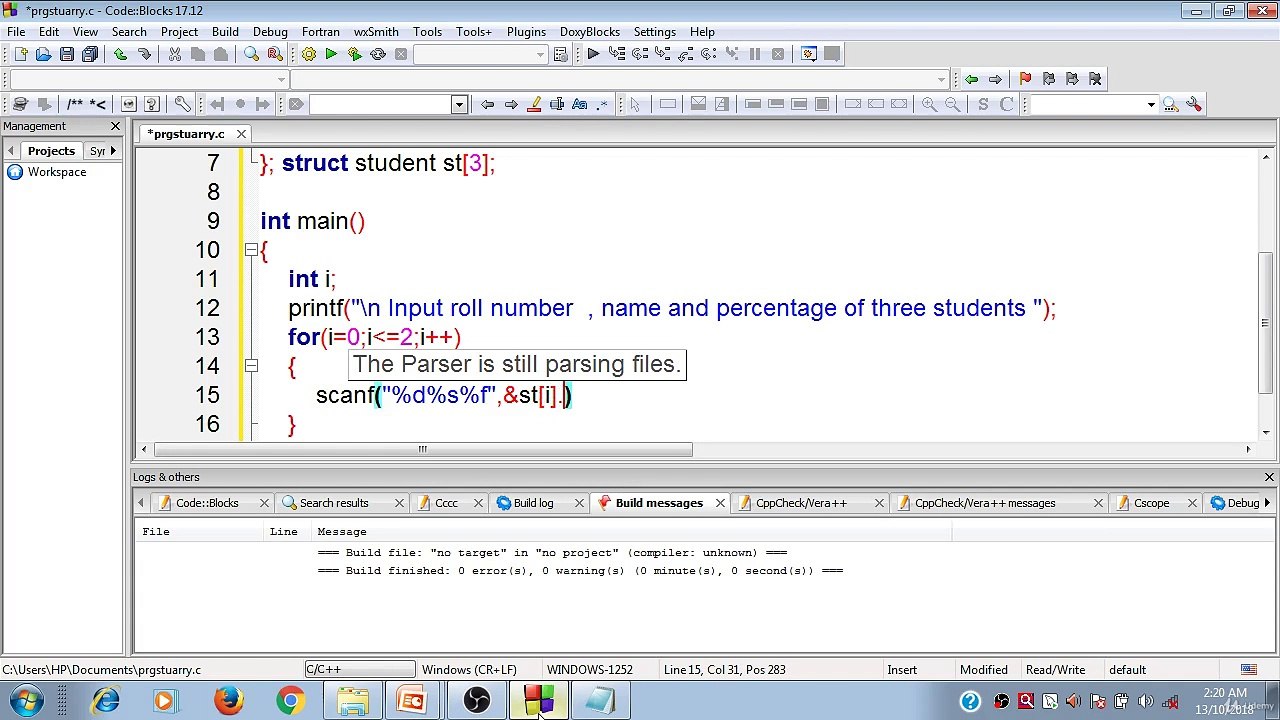 Learn Programming Technique C to Master Skills - Array of Structure Program