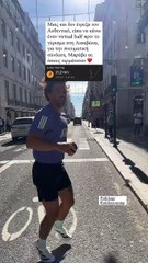 Ο Γιώργος Λέντζας στον 41ο Μαραθώνιο Αθηνών