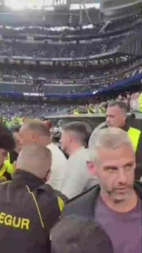 Pelea en el Bernabéu entre aficionados por la camiseta de Brahim