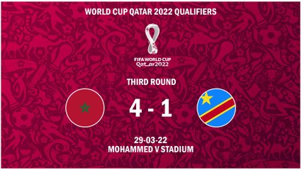 🇲🇦MAR 4-1 RDC🇨🇩 / World Cup 2022 Africa Qualifiers / Third Round - Second Leg