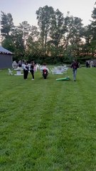 Bride and groom ride their motorcycles to the alter at their wedding for photos!