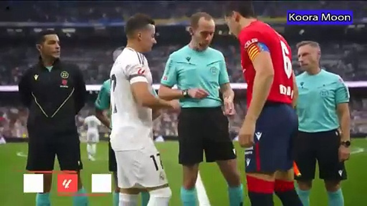 ملخص كامل مباراة ريال مدريد و اوساسونا 4-0 هاتريك فينيسيوس _ أهداف ريال مدريد و اوساسونا اليوم