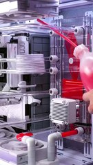 Filling Up Red Liquid in CPU Cooler - Gaming PC Build