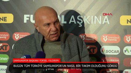Yüksel Yıldırım: Oyun açısından mutlu ama sonuç açısından mutsuzum