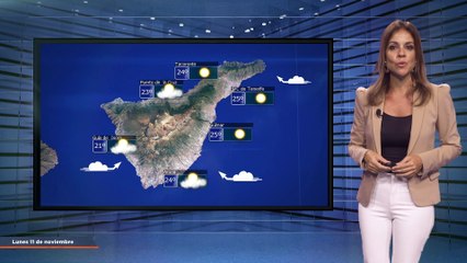 La previsión del tiempo en Canarias para el 11 de noviembre de 2024, en Atlántico Televisión.
