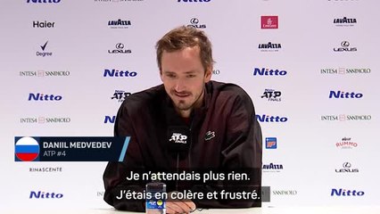 ATP Finals - Medvedev : "Il fallait finir le match alors j'ai fini le match..."
