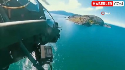 Atak Helikopterinin Kamerasından Akdamar Adası'nın Eşsiz Manzarası Paylaşıldı